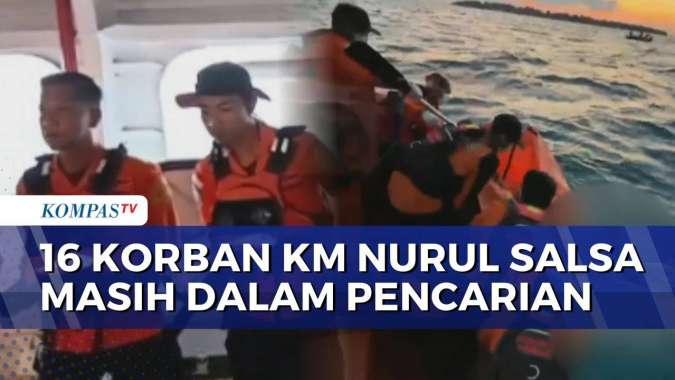Tim SAR Gabungan Perluas Pencarian 16 Korban KM Nurul Salsa hingga Perairan NTB, Gelombang Tinggi Jadi Kendala