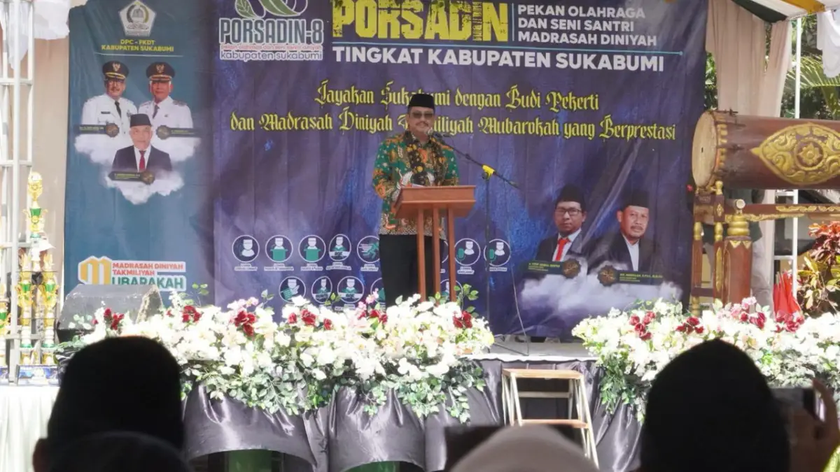 890 Santri Diniyah Bersaing di Porsadin VIII Jampangkulon, Juara Akan Wakili Sukabumi ke Tingkat Jabar