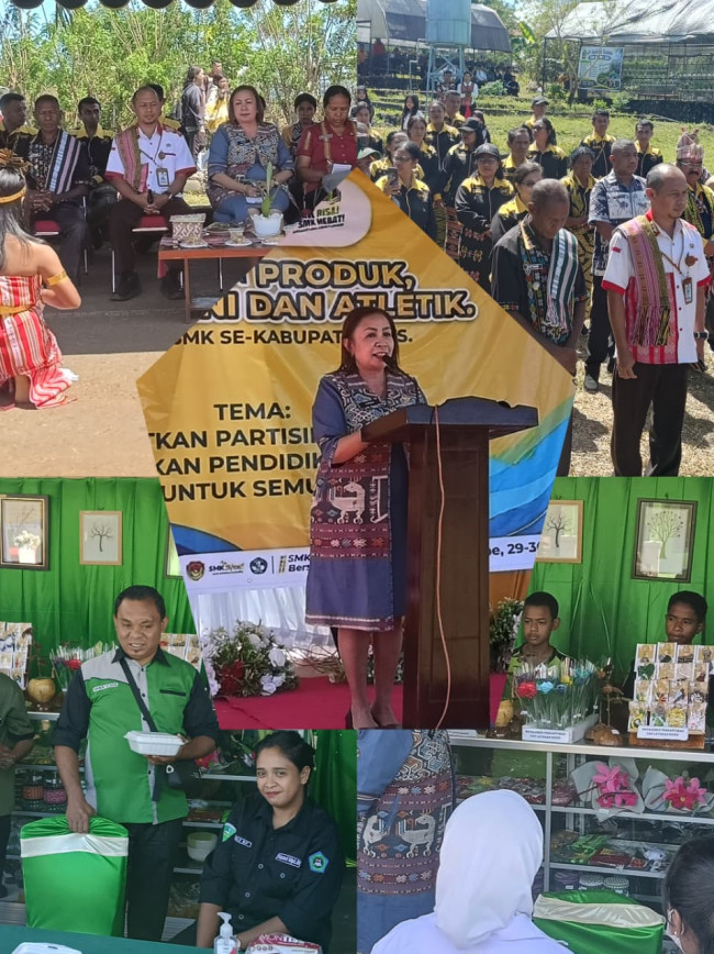 Gebyar SMK Se-Kabupaten TTS 2026 Dibuka, 37 Sekolah Unjuk Kreativitas Dukung Program One School One Product