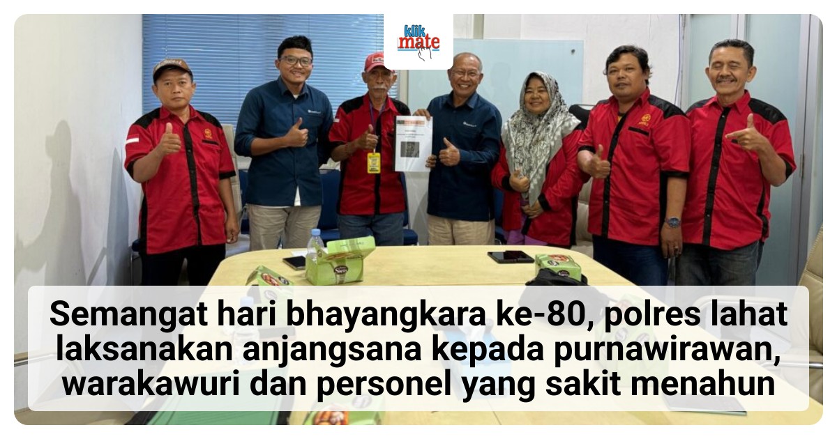 Polres Lahat Sambangi Purnawirawan dan Warakawuri dalam Rangka Hari Bhayangkara ke-80, Kapolres Langsung Turun ke Rumah