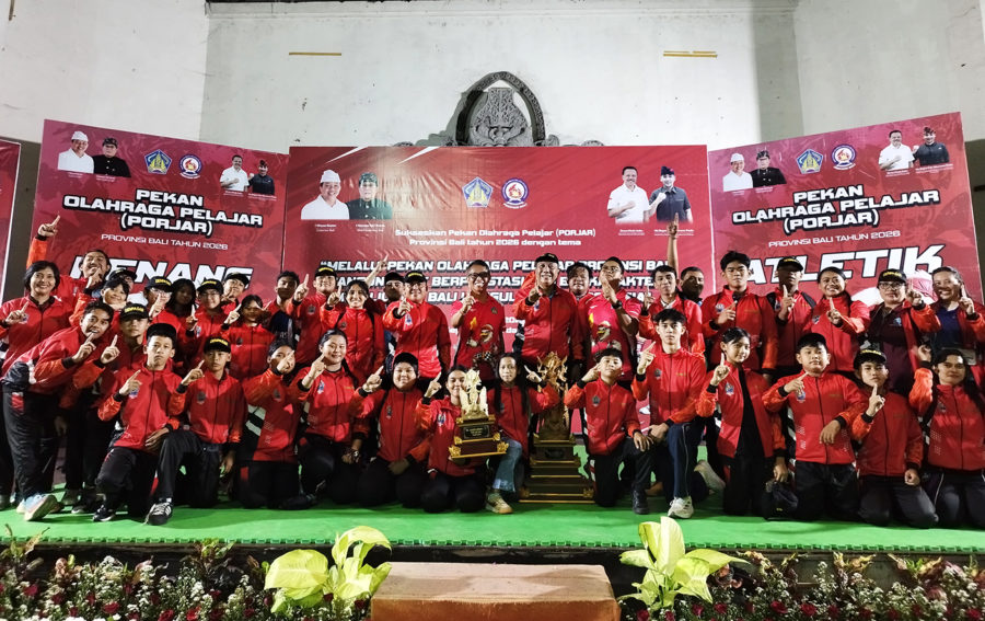 Denpasar Juara Umum Porjar Bali 2026 untuk Keempat Kali Berturut-turut, Kumpulkan 345 Medali Emas