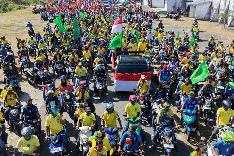Euforia Piala Dunia 2026, Ribuan Warga Tual dan Maluku Tenggara Konvoi Keliling Kota