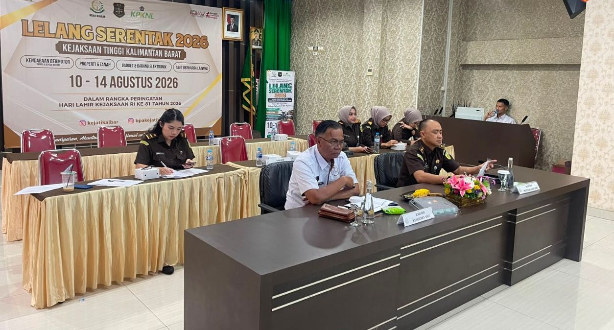 3 Kejari di Kalbar Lelang Aset Rampasan, Emas dan Mobil Laku Keras Hari Ketiga