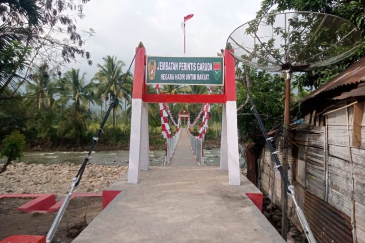 Kodim Rejang Lebong Rampungkan Jembatan Perintis Garuda di Lebong, 1.000 Warga Desa Pelabuhan Talang Liak Kini Punya Akses Aman