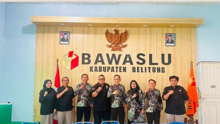 Bawaslu Belitung Jalani Monev Keterbukaan Informasi oleh Komisi Informasi Babel, Verifikasi PPID Jadi Sorotan