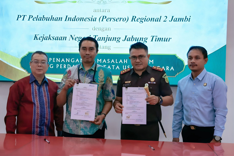 Pelindo Regional 2 Jambi Gandeng Kejari Tanjab Timur, Jamin Kepastian Hukum dan Lindungi Aset Negara di Pelabuhan Muara Sabak