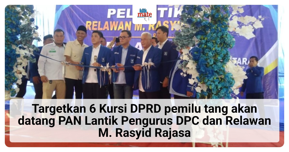PAN Targetkan 6 Kursi DPRD Muratara di Pemilu 2029, DPP Minta Kader Rebut Kembali Kursi DPR RI