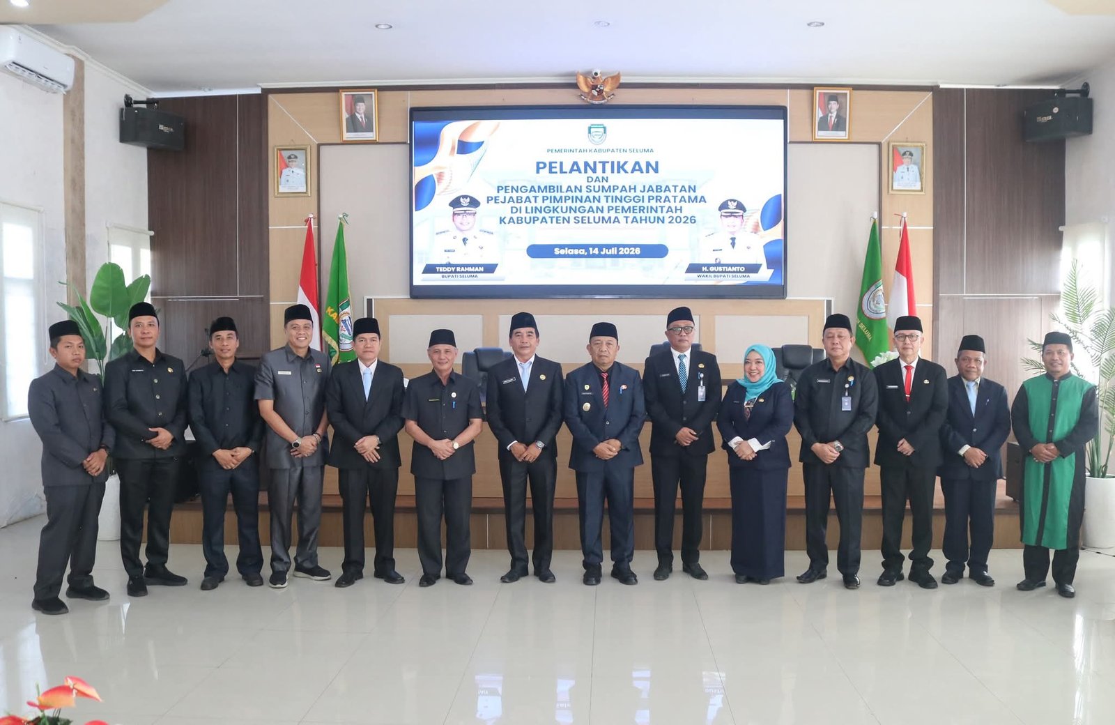 Wakil Bupati Seluma Lantik Dua Pejabat Eselon II, Elian Suandi Pimpin Dukcapil dan Zuraini Jabat Kadinsos