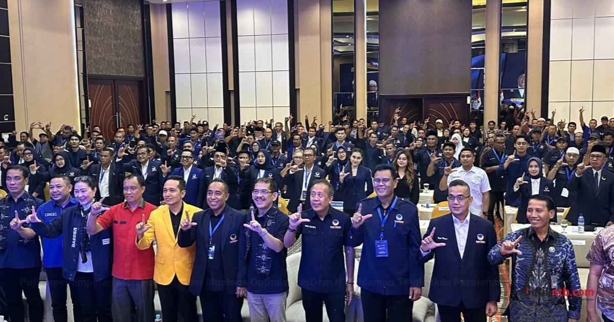 Saan Mustopa Buka Rakerwil NasDem NTB, Targetkan Partai Tembus Tiga Besar pada Pemilu 2029