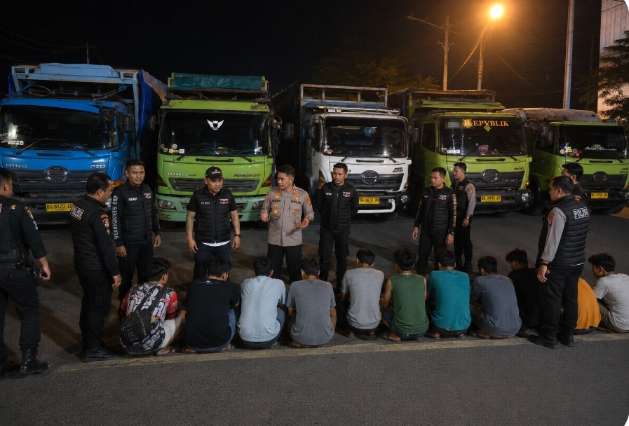 Polres OKU Timur Gagalkan Pengiriman 368 Ton Batubara Ilegal, 12 Orang Diamankan di Jalan Lintas Sumatera
