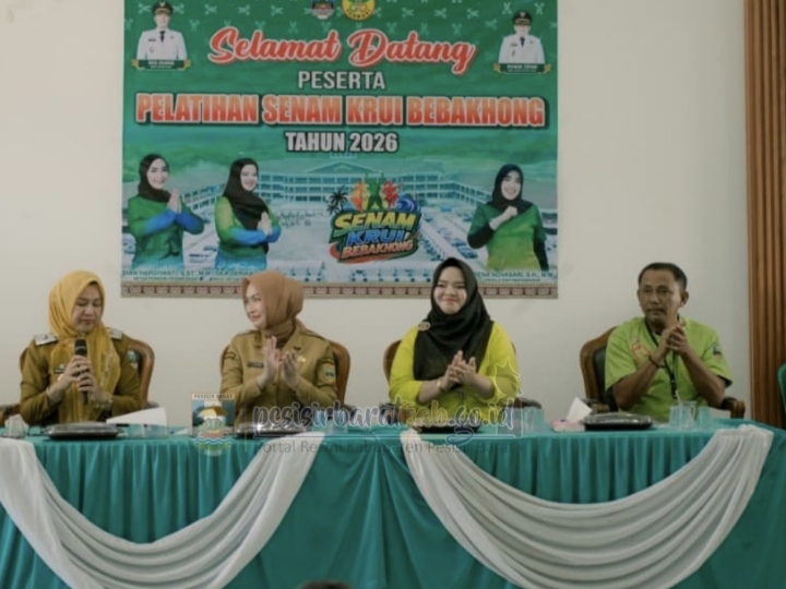 Pemkab Pesisir Barat Gelar Pelatihan Senam Krui Bebakhong, Olahraga Tradisional untuk Kebugaran dan Identitas Budaya