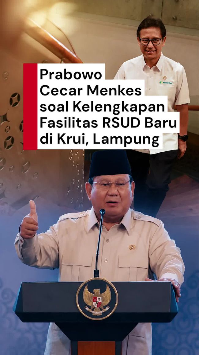 Resmikan RSUD di Pesisir Barat Lampung, Prabowo Cecar Menkes Budi soal Fasilitas Medis dan Alat Kesehatan