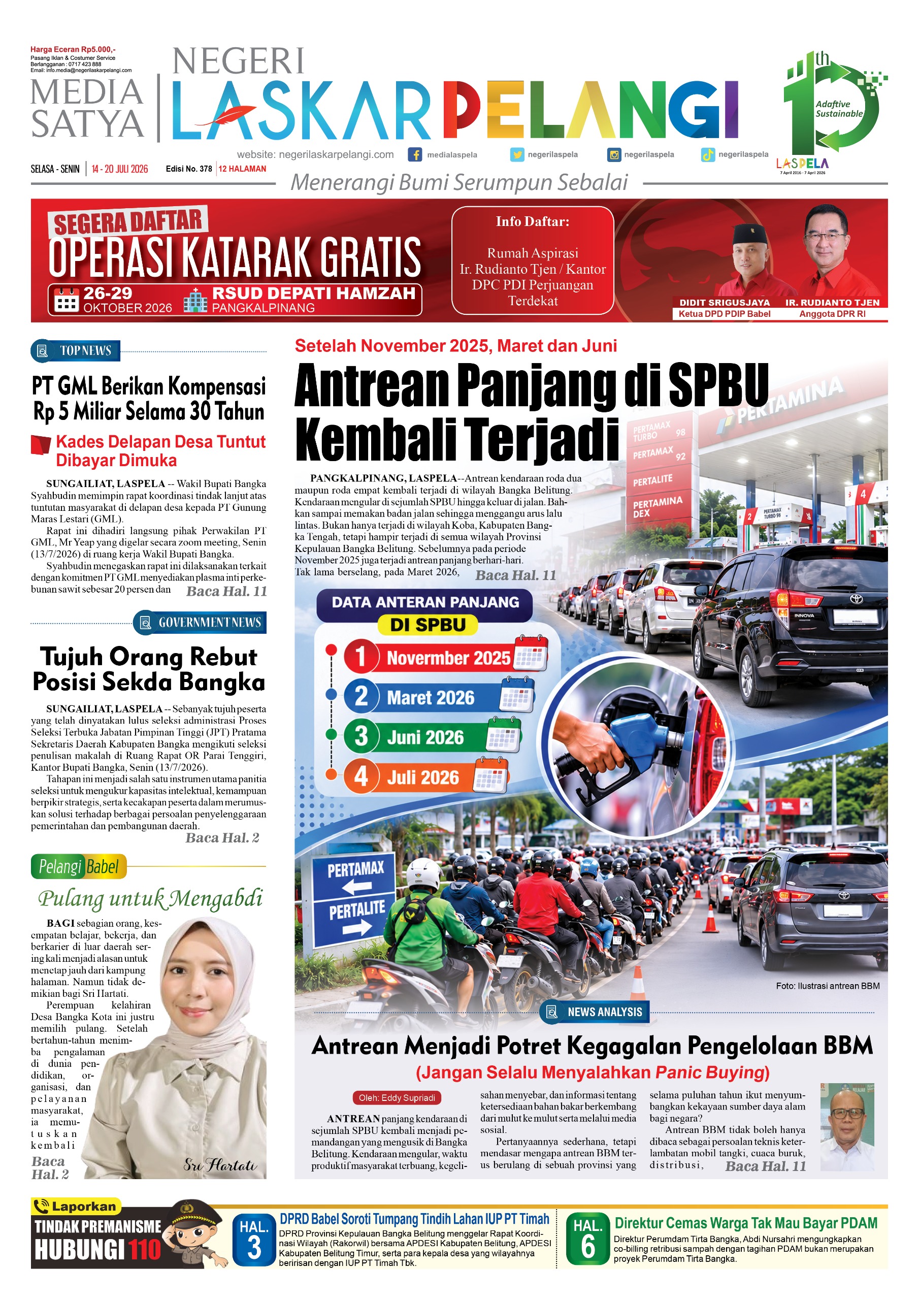 Antrean Pertalite Kembali Mengular di Sejumlah SPBU Bangka Belitung, Warga Keluhkan Sistem Distribusi