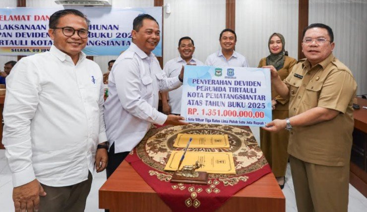Perumda Air Minum Tirta Uli Pematangsiantar Raup Laba Rp2,8 Miliar di 2025, Setoran Dividen ke Pemkot Tembus Rp1,35 Miliar