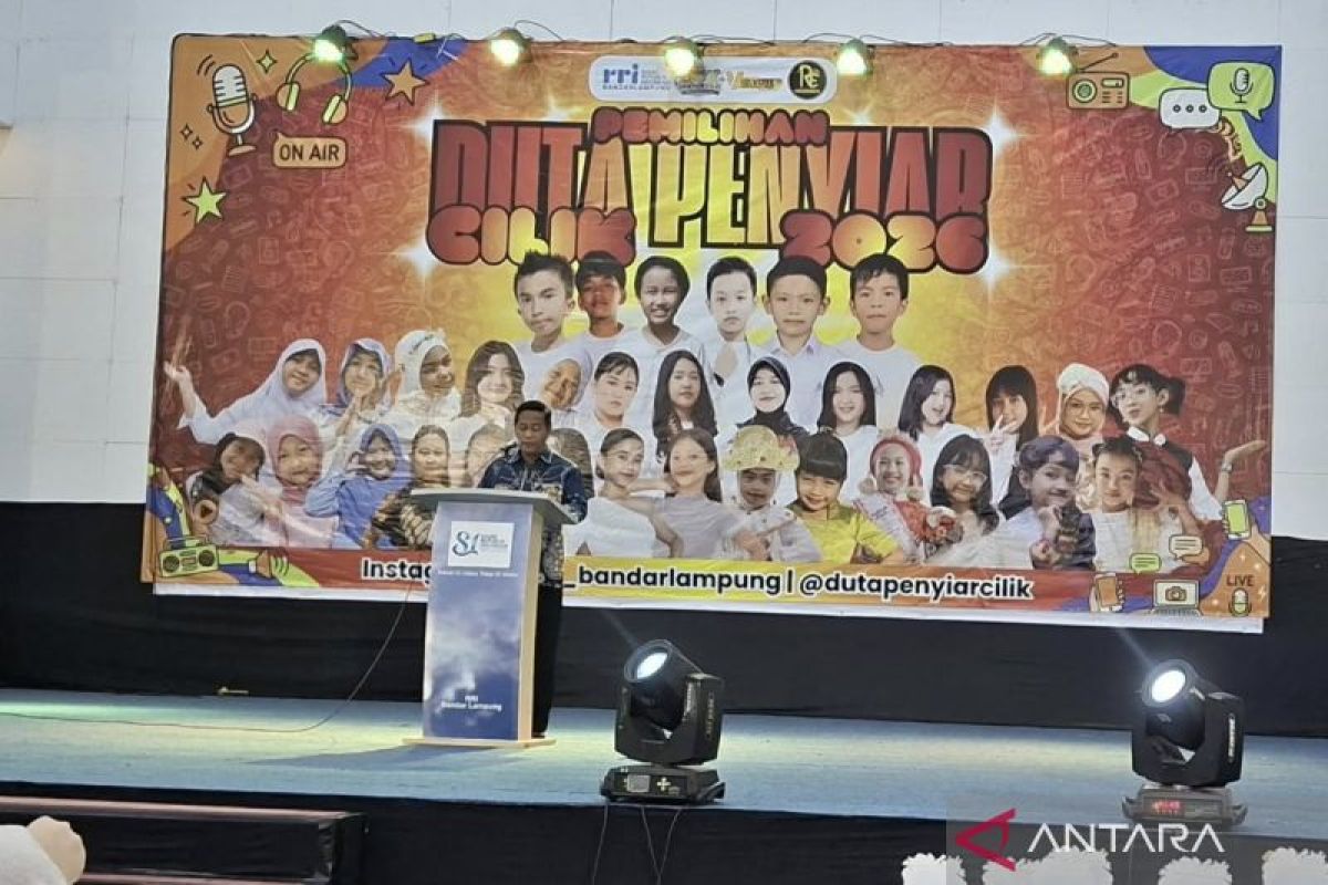 RRI Bandar Lampung Gelar Duta Penyiar Cilik 2026, 33 Anak Usia Dini Ikut Bersaing