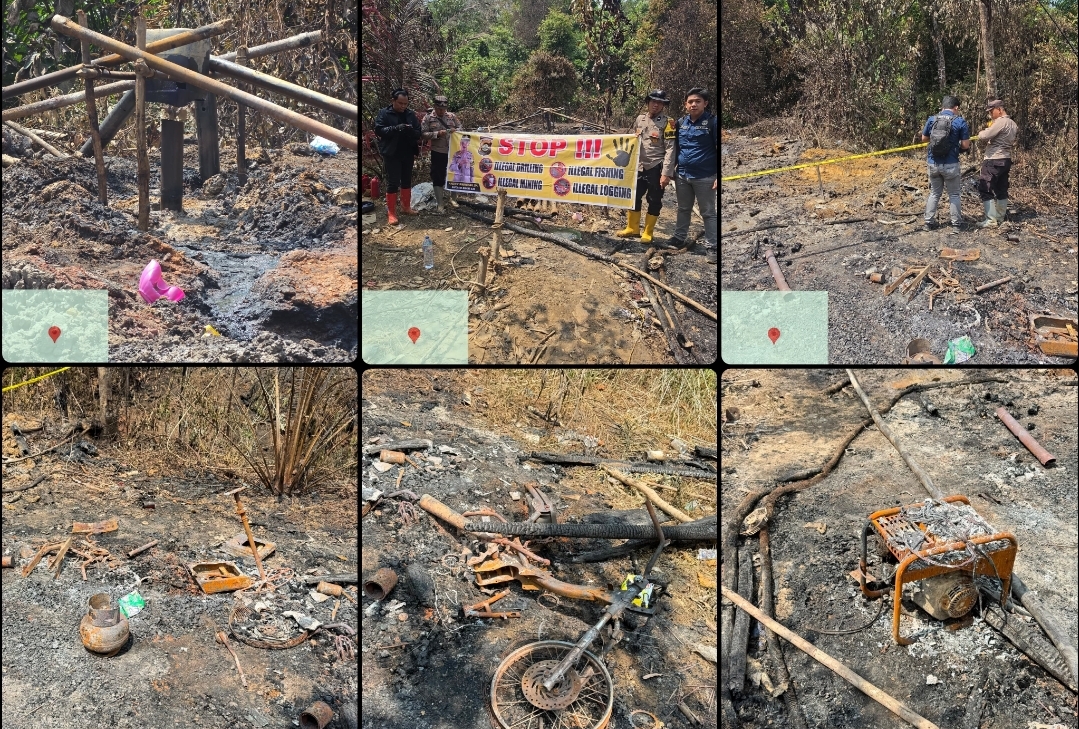 Kebakaran Sumur Minyak Ilegal di Perbatasan Muba–Muratara Tewaskan 2 Orang, 2 Luka Bakar – Polisi Amankan Pipa Rig dan Genset
