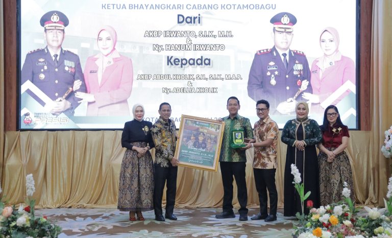 Wali Kota Kotamobagu Weny Gaib dan Wakil Wali Kota Rendy Mangkat Hadiri Acara Kenal Pamit Kapolres, AKBP Irwanto Dimutasi ke Jawa Barat