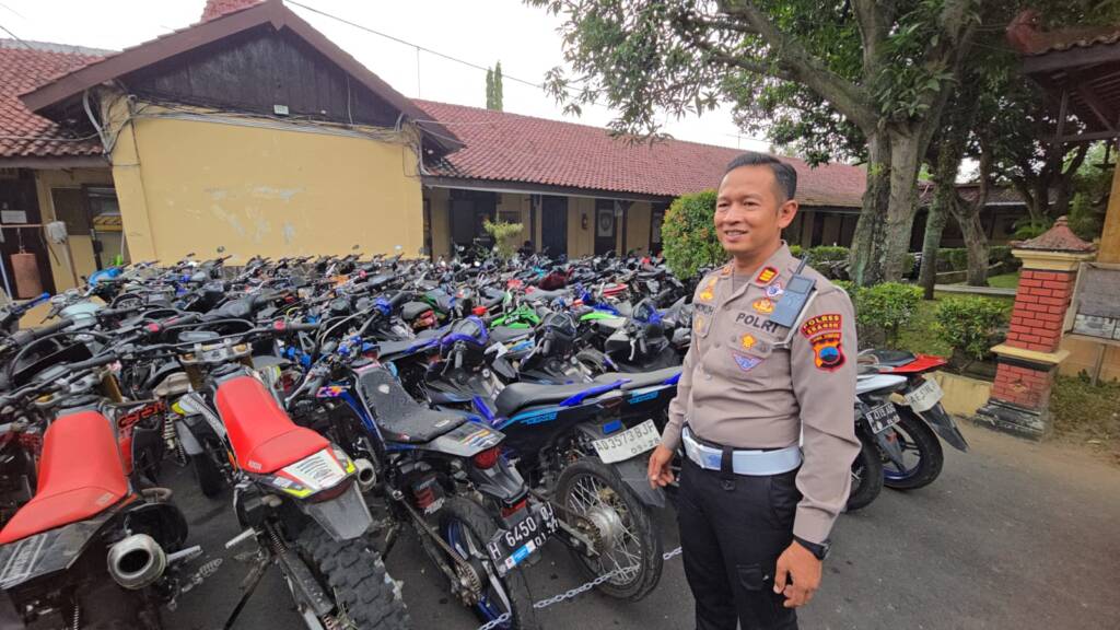 Operasi 1 Suro di Sragen: 204 Motor Brong Rombongan PSHT Diamankan, Pemilik Wajib Ganti Knalpot Standar
