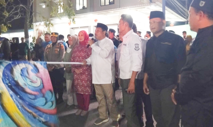 Pawai Obor Sambut Tahun Baru Islam di Pangkalpinang, Wali Kota Udin Lepas Langsung Ratusan Warga Temberan