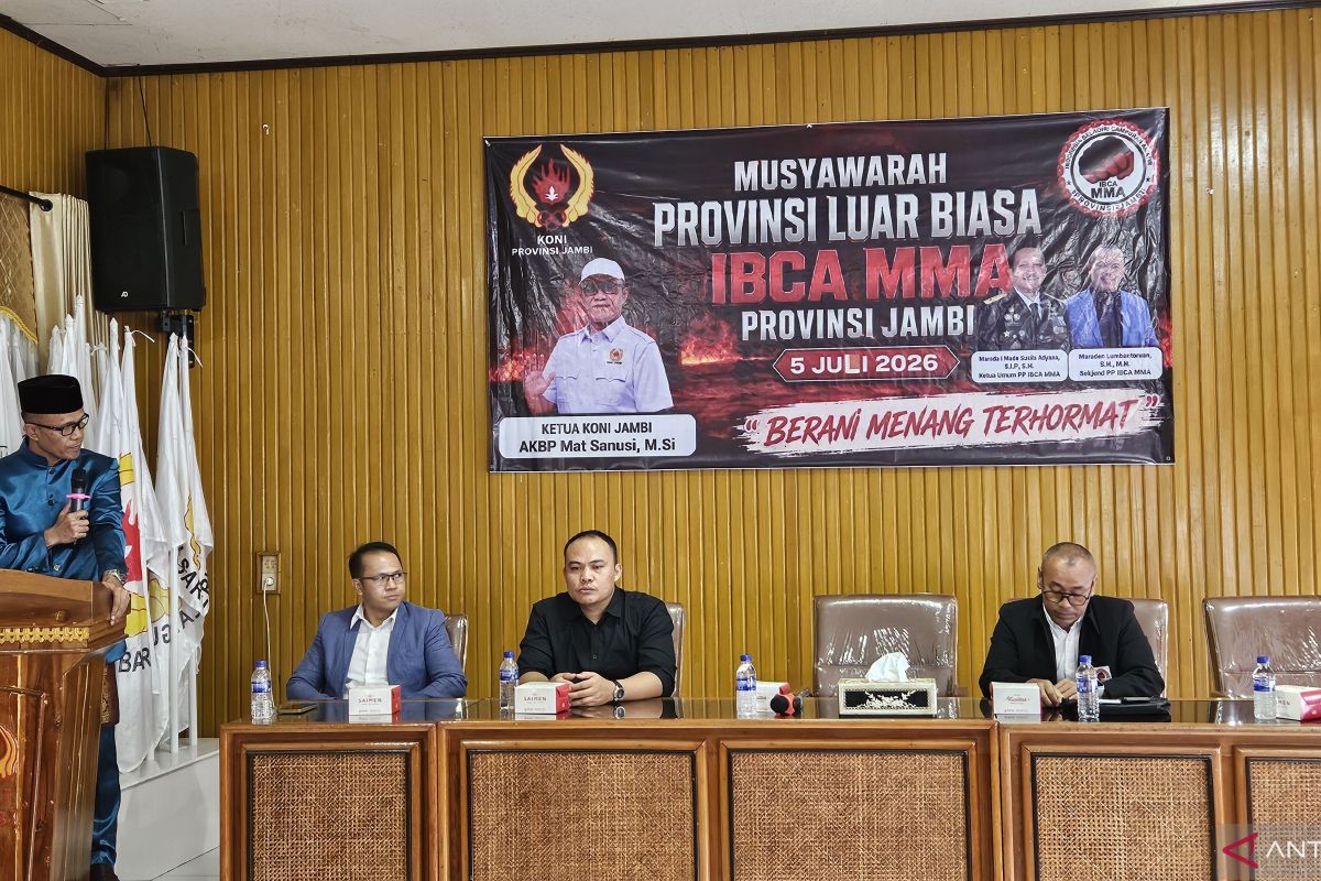 Ketua KONI Jambi Minta Pengurus Baru IBCA MMA Segera Cetak Atlet untuk PON Beladiri 2026 dan Pra-PON 2027