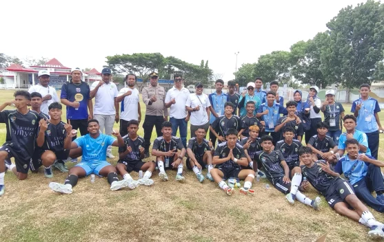 Debut Manis Haltim di POPDA Malut, Taklukkan Taliabu 2-1 di Stadion Bangsaha Morotai