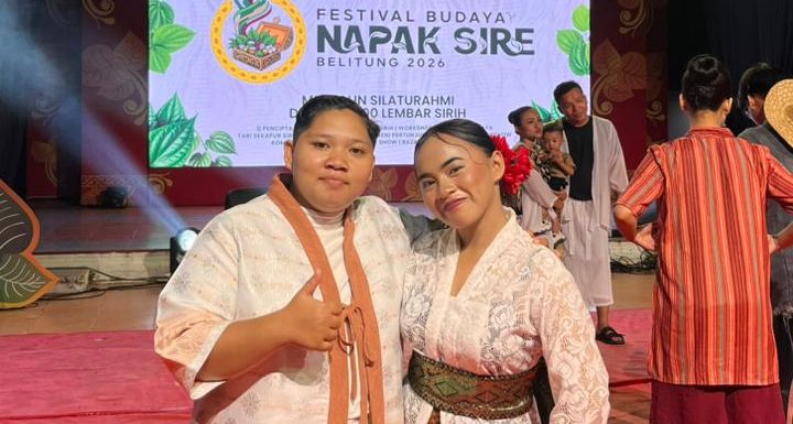 Dua Srikandi Bangka Selatan, Zeva dan Hesti, Bawa Sanggar Seni Yuwaraja Juara 1 Festival Budaya Napak Sireh di Belitung