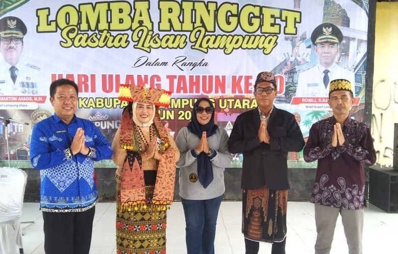 IMC Lampung Utara Ikut Lomba Ringget di HUT ke-80, Desi Farida Ciptakan Puisi Kiasan “Lampung Utara”