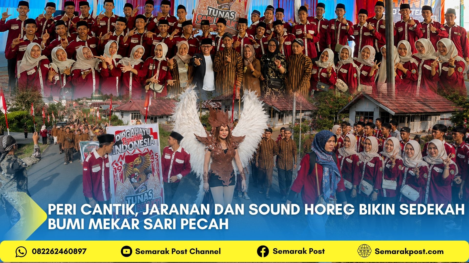 Sedekah Bumi ke-19 Desa Mekar Sari Kepahiang Meriah, Pawai Gunungan hingga Kemunculan Peri Cantik dari Rejang Lebong