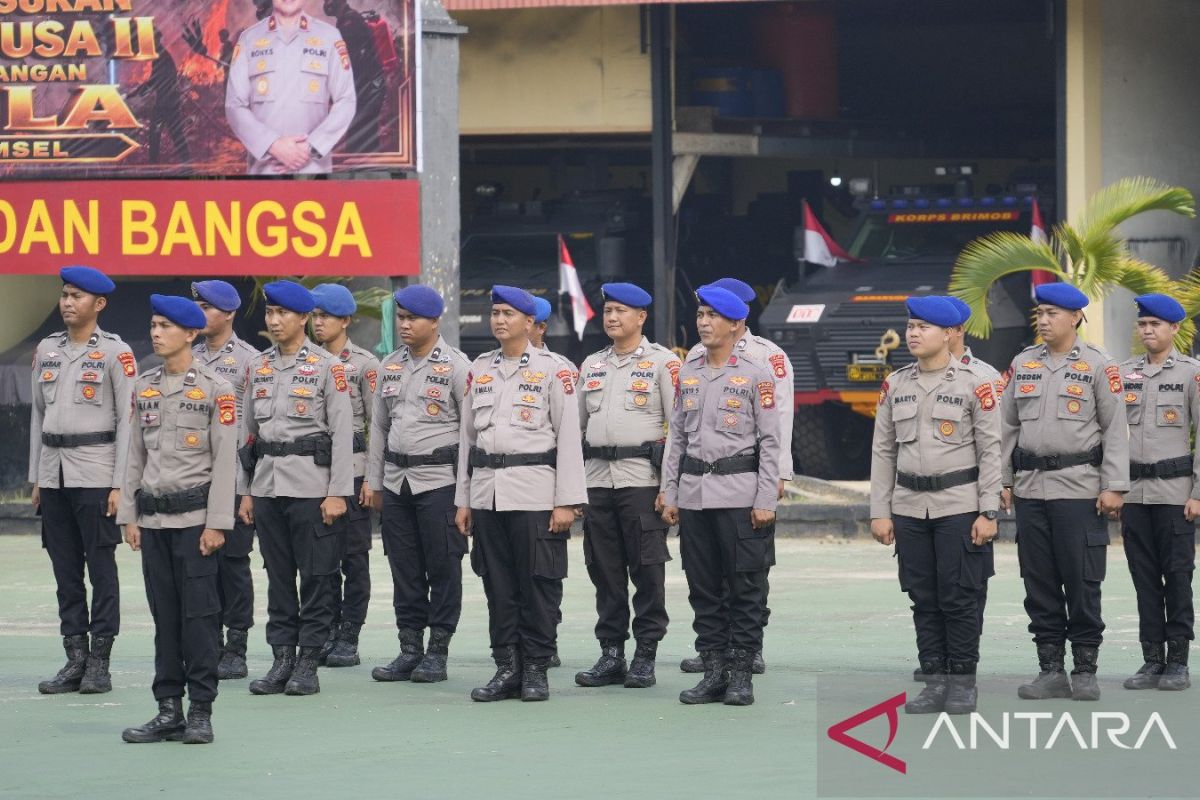 Polda Sumsel Kerahkan 354 Personel Aman Nusa II ke 5 Daerah Rawan Karhutla, 2.145 Hotspot Terpantau