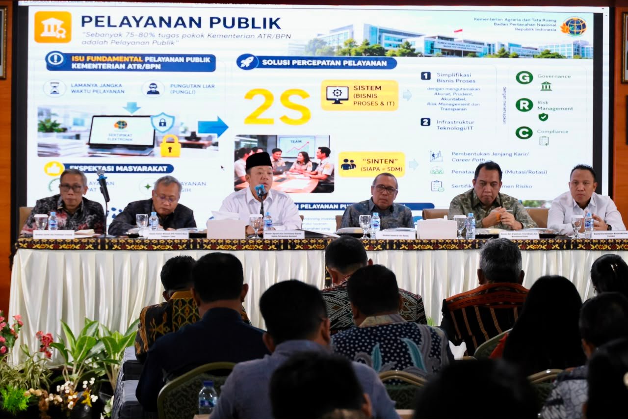 Menteri Nusron Wahid Ingatkan Jajaran BPN NTT: Pelayanan Harus Pakai Sudut Pandang Masyarakat, Bukan Petugas