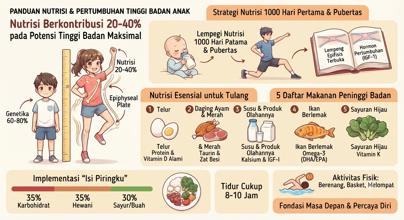 5 Makanan Peninggi Badan Anak yang Direkomendasikan Ahli, dari Telur hingga Ikan Berlemak
