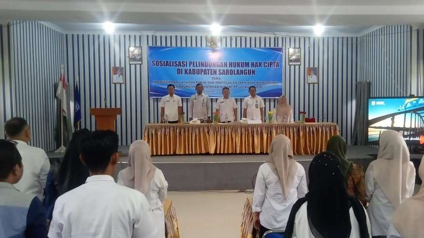 Disdikbud Sarolangun dan Kanwil Kemenhum Jambi Sosialisasi Hak Cipta, Targetkan Pelaku Seni Daftarkan Karya