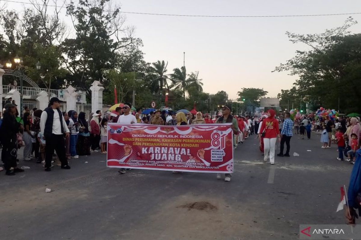 Karnaval Juang HUT ke-81 RI di Kendari Diikuti 43 Kreasi Barisan, Wali Kota: Wujud Persatuan Masyarakat