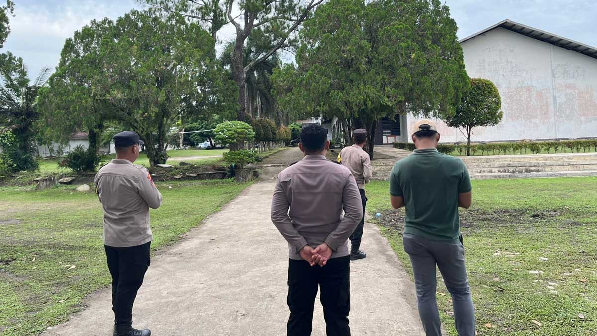 Polres Ogan Ilir Kerahkan Personel Jaga Ibadah Kenaikan Isa Almasih di Lorok, 100 Jemaat Hadir