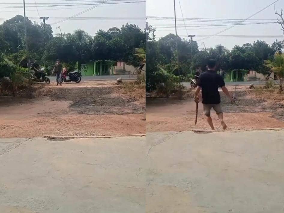 Viral Duel Pedang di Lampung Timur, Seorang Pria Alami Luka Bacok di Tangan Hingga Nyaris Putus