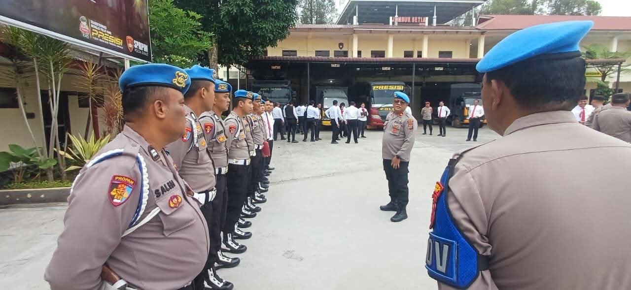 Kasi Propam Polres Karo Pimpin Apel Pagi, Disiplin Personel Jadi Kunci Jaga Kepercayaan Masyarakat