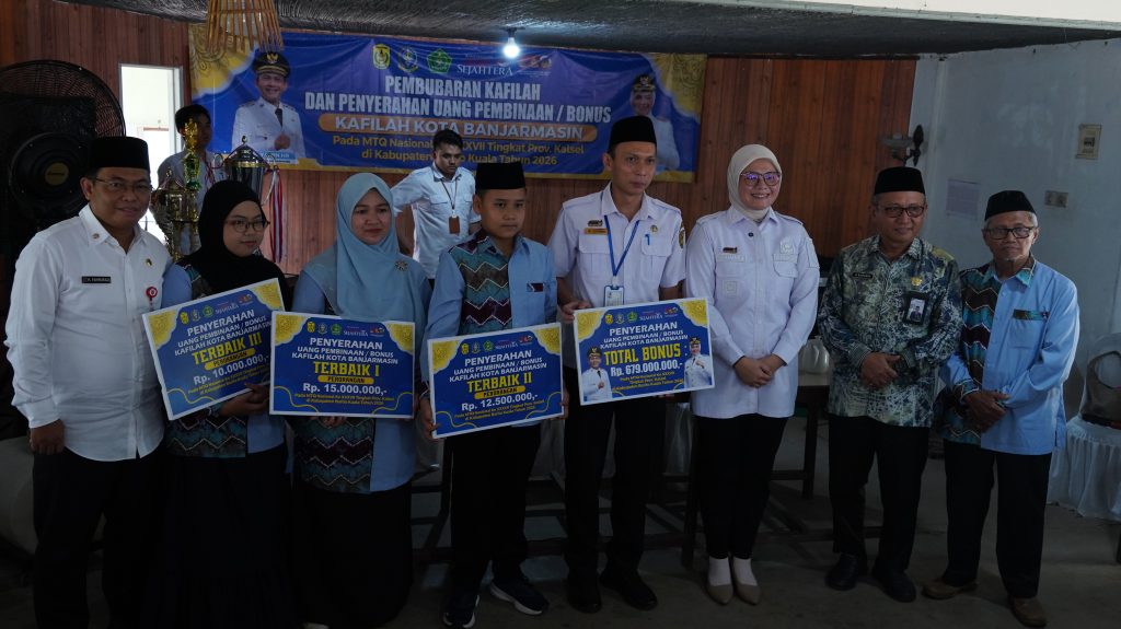 Kafilah MTQ Banjarmasin Pertahankan Juara Umum, Pemkot Beri Bonus Rp679 Juta untuk 54 Peserta Berprestasi