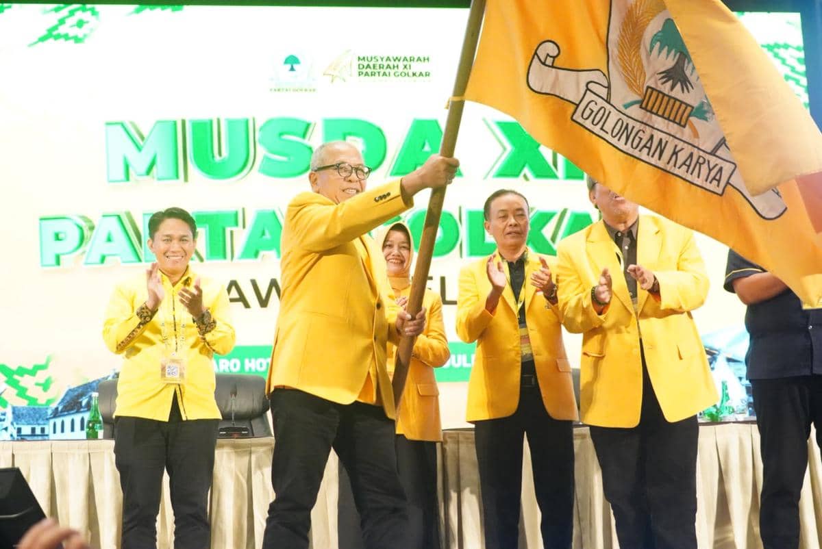 Ilham Arief Sirajuddin Resmi Pimpin Golkar Sulsel 2026-2031, Pataka Diserahkan di Musda XI Makassar