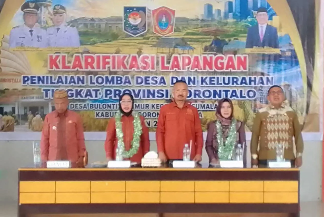 Wakil Bupati Gorut Dampingi Tim Penilai Lomba Desa di Bulontio Timur, Ini yang Dinilai