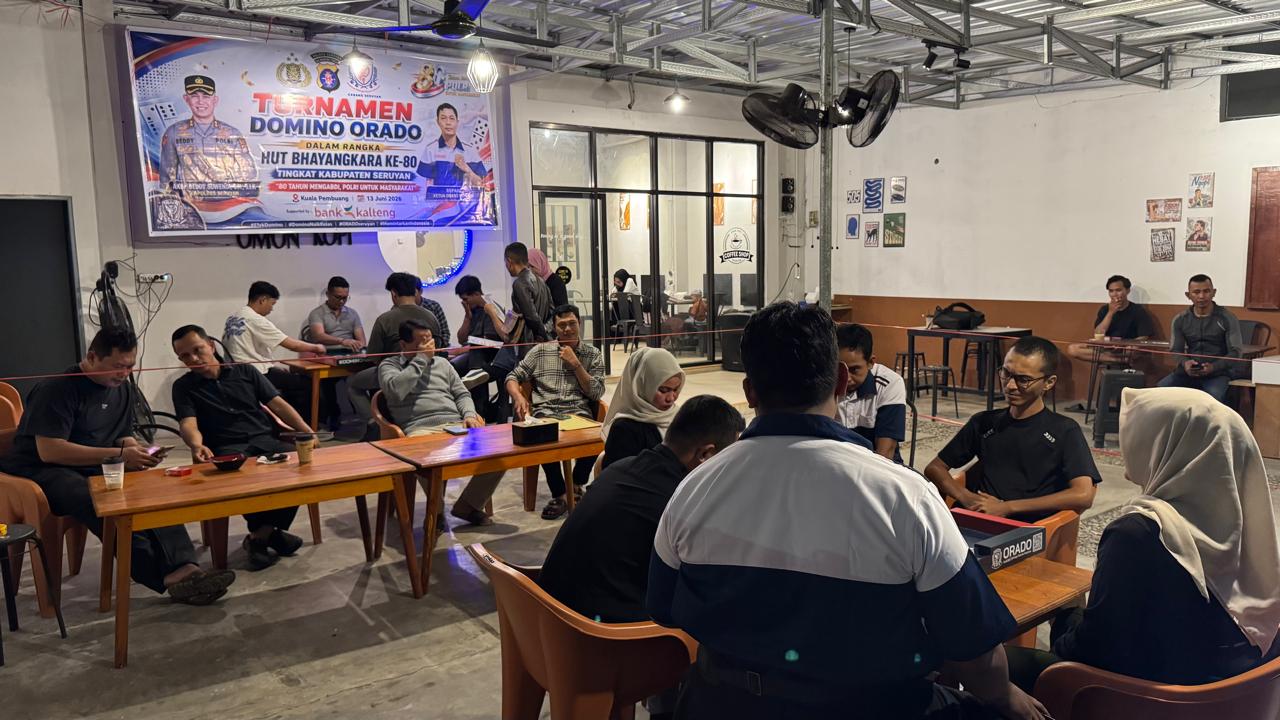 Polres Seruyan Gelar Lomba Domino Orasi HUT Bhayangkara ke-80, Tim ROJ Juara dan Siap Wakili ke Polda Kalteng