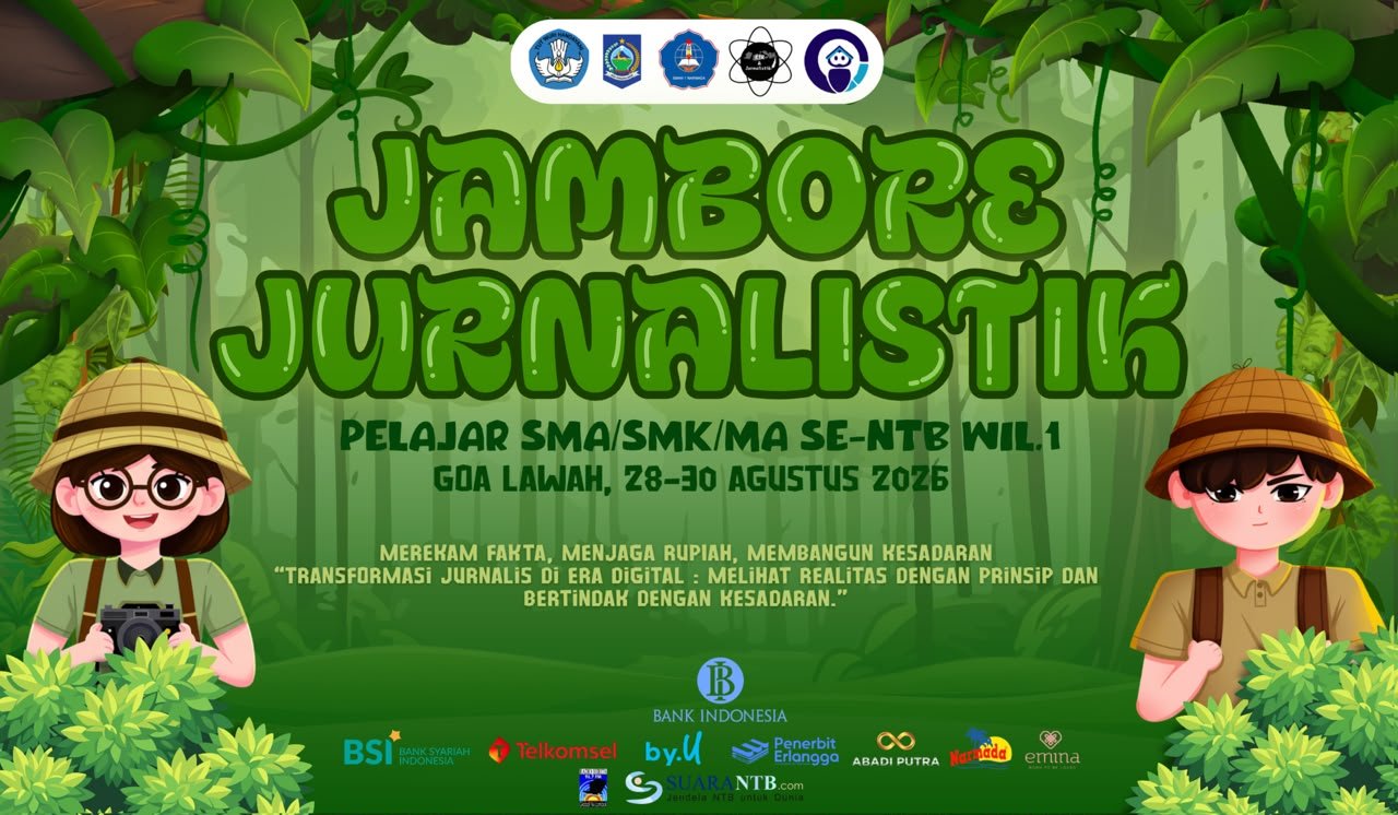 Jambore Jurnalistik Pelajar NTB 2026 Siap Digelar di Goa Lawah, Tiga Hari Belajar Jadi Reporter hingga Produser
