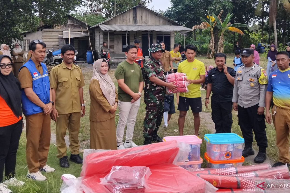 Kebakaran Rumah di Desa Pengudang Bintan Hanguskan Kedai Sembako, 2 KK Terdampak Mengungsi ke Rumah Saudara