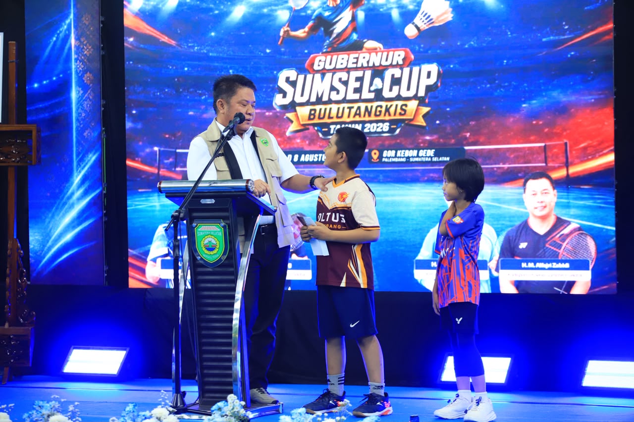 Gubernur Sumsel Herman Deru Buka Gubernur Sumsel Cup Bulutangkis 2026, Target Lahirkan Atlet Kelas Dunia dari Palembang