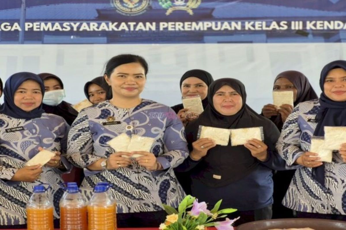 LPP Kendari Latih 43 Warga Binaan Produksi Tempe dan Pupuk Organik Cair
