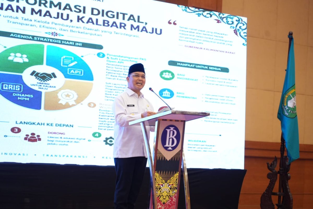 Ria Norsan Resmikan Open API Bank Kalbar dan QRIS Dinamis MPM, Targetkan Seluruh Transaksi Pajak Daerah Digital