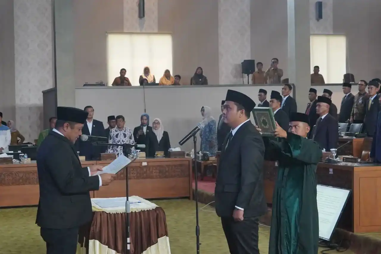 Bendahara PKB Dharmasraya Fadli Aulia Resmi Dilantik Jadi Anggota DPRD PAW Gantikan Irzal Riyanto