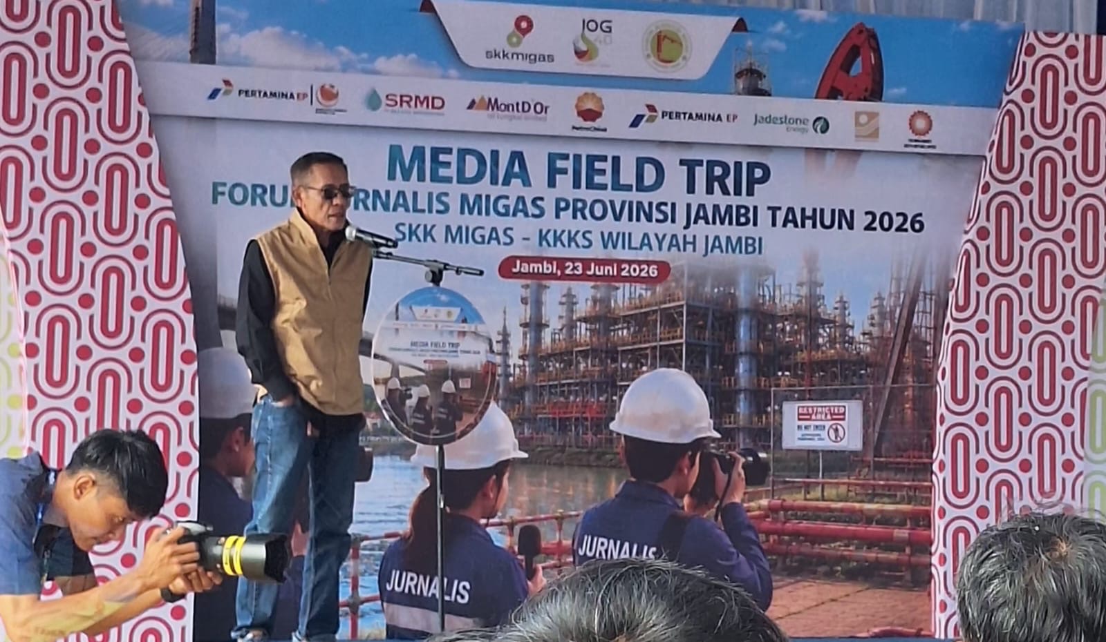 60 Jurnalis di Jambi Ikuti Media Field Trip ke Lapangan Migas, Ketua FJM: Liputan Harus Berbasis Data dan Fakta Lapangan