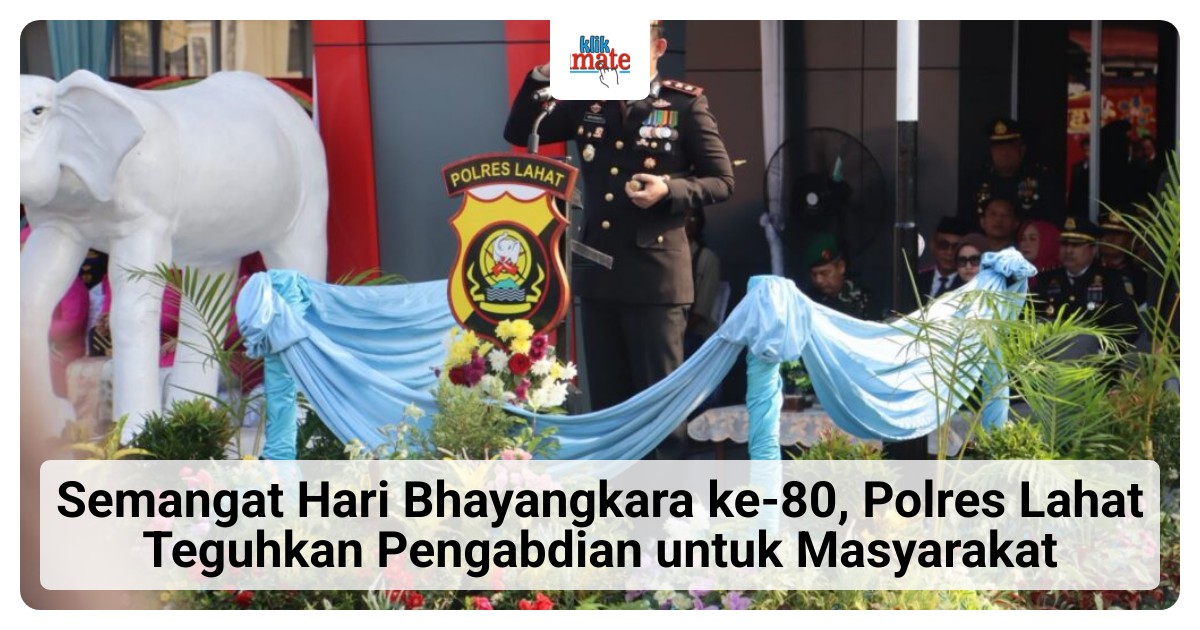 Polres Lahat Peringati Hari Bhayangkara ke-80, Kapolres Tegaskan Komitmen Pelayanan Humanis untuk Warga