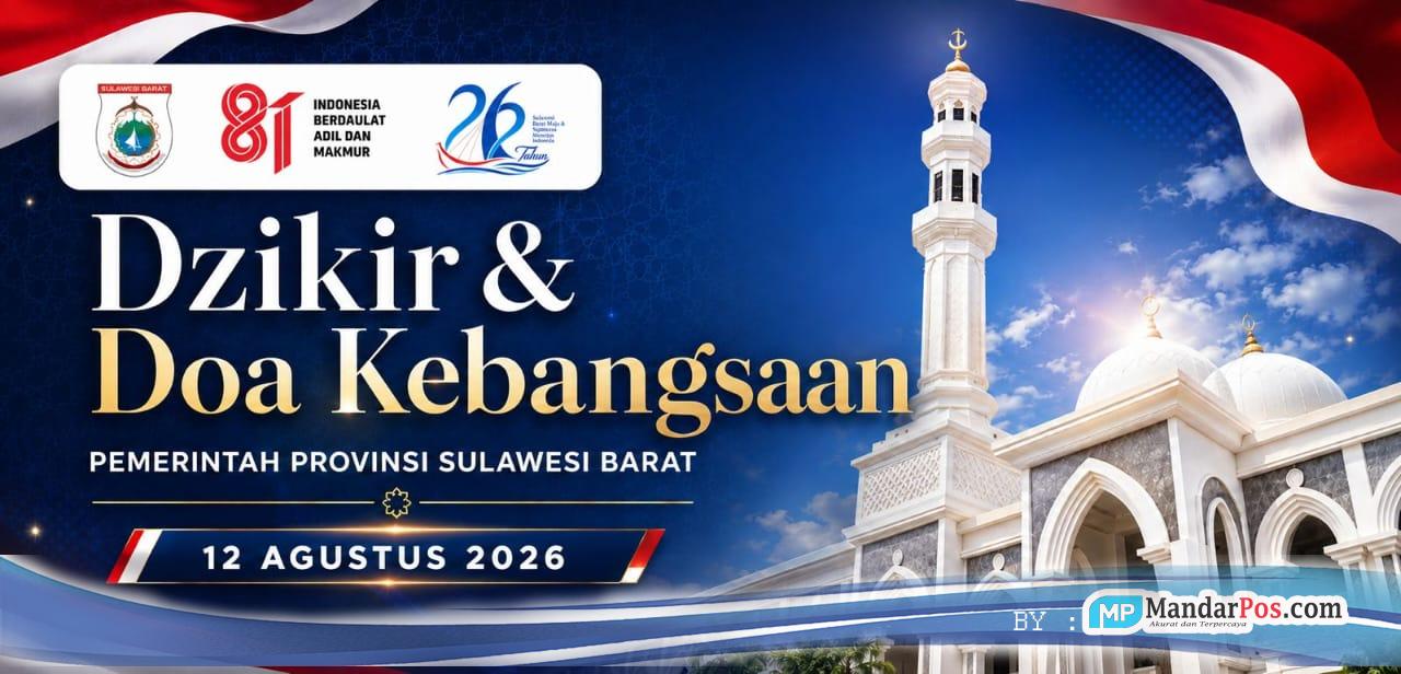Pemprov Sulbar Gelar Zikir dan Doa Kebangsaan HUT ke-81 RI, Gubernur Suhardi Duka Ajak Perkuat Persatuan