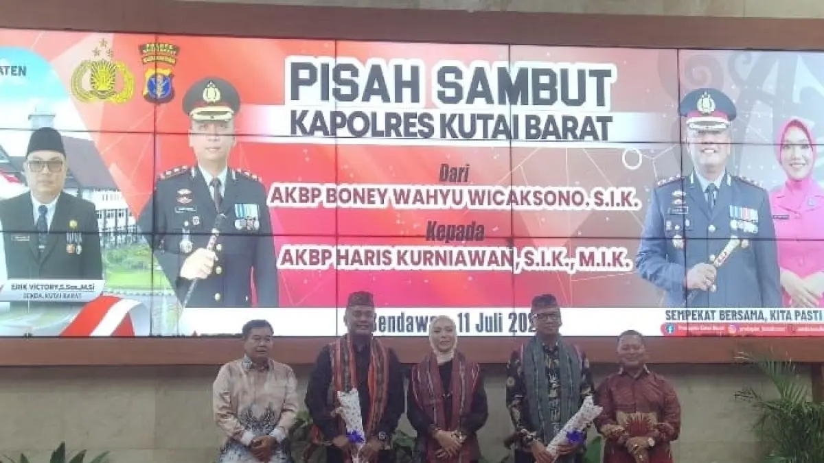 Bupati Kutai Barat Minta Kapolres Baru Perkuat Sinergi Jaga Stabilitas Daerah dan Iklim Investasi
